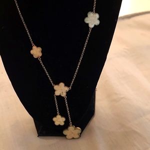 Short Goldtone Beautiful Blossoms Necklace